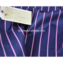 Tissu de blazer mélangé de coton de laine de rayure de mode de marque de lune d&#39;Abraham pour le service courant